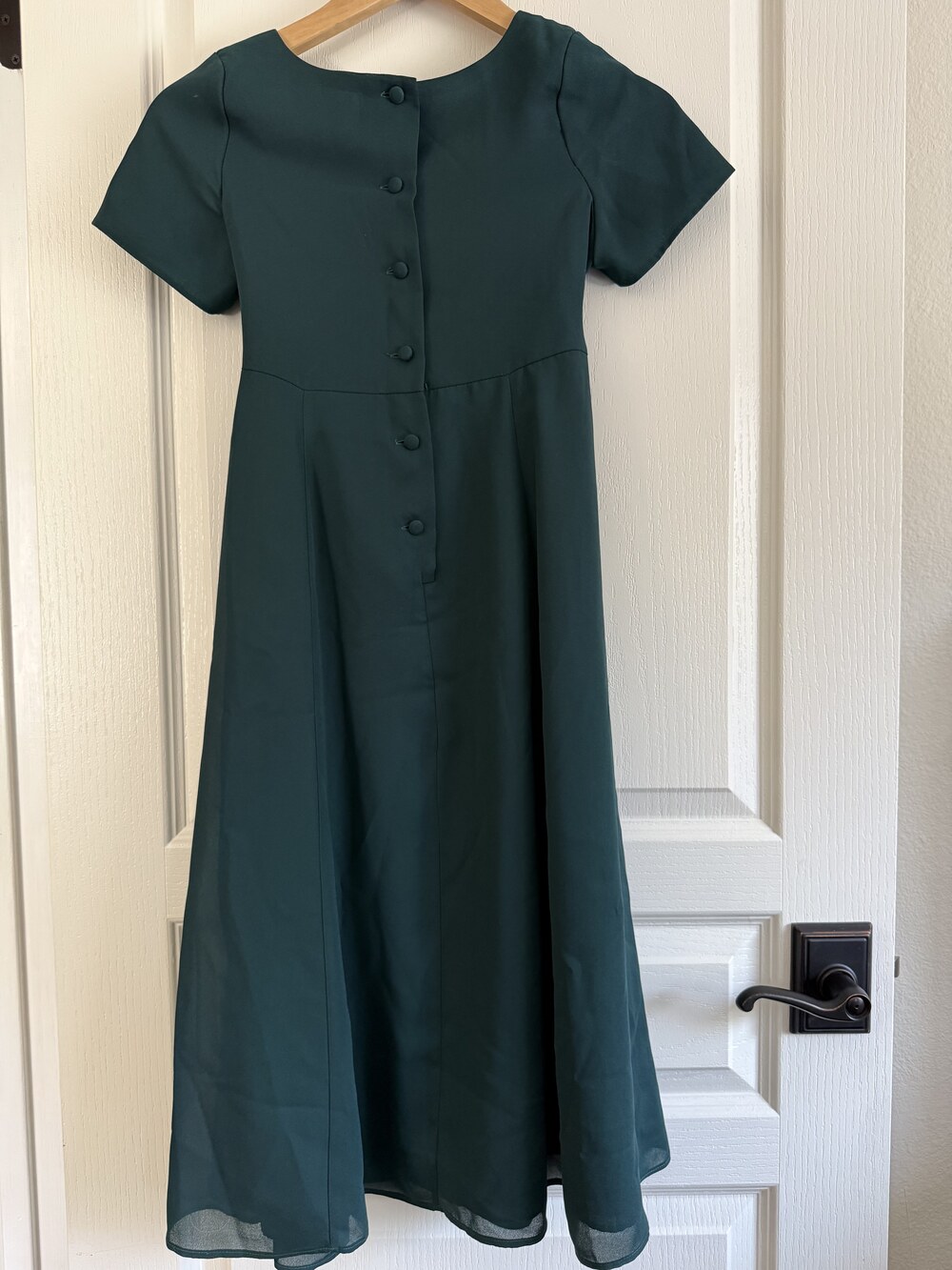 Stephanie Andrews Green Button-Front Midi Dress - Picture 3 of 5